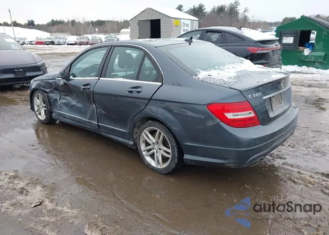 2013 Mercedes-Benz C 300 Sport 4Matic from USA, damaged, VIN WDDGF8AB6DA841886